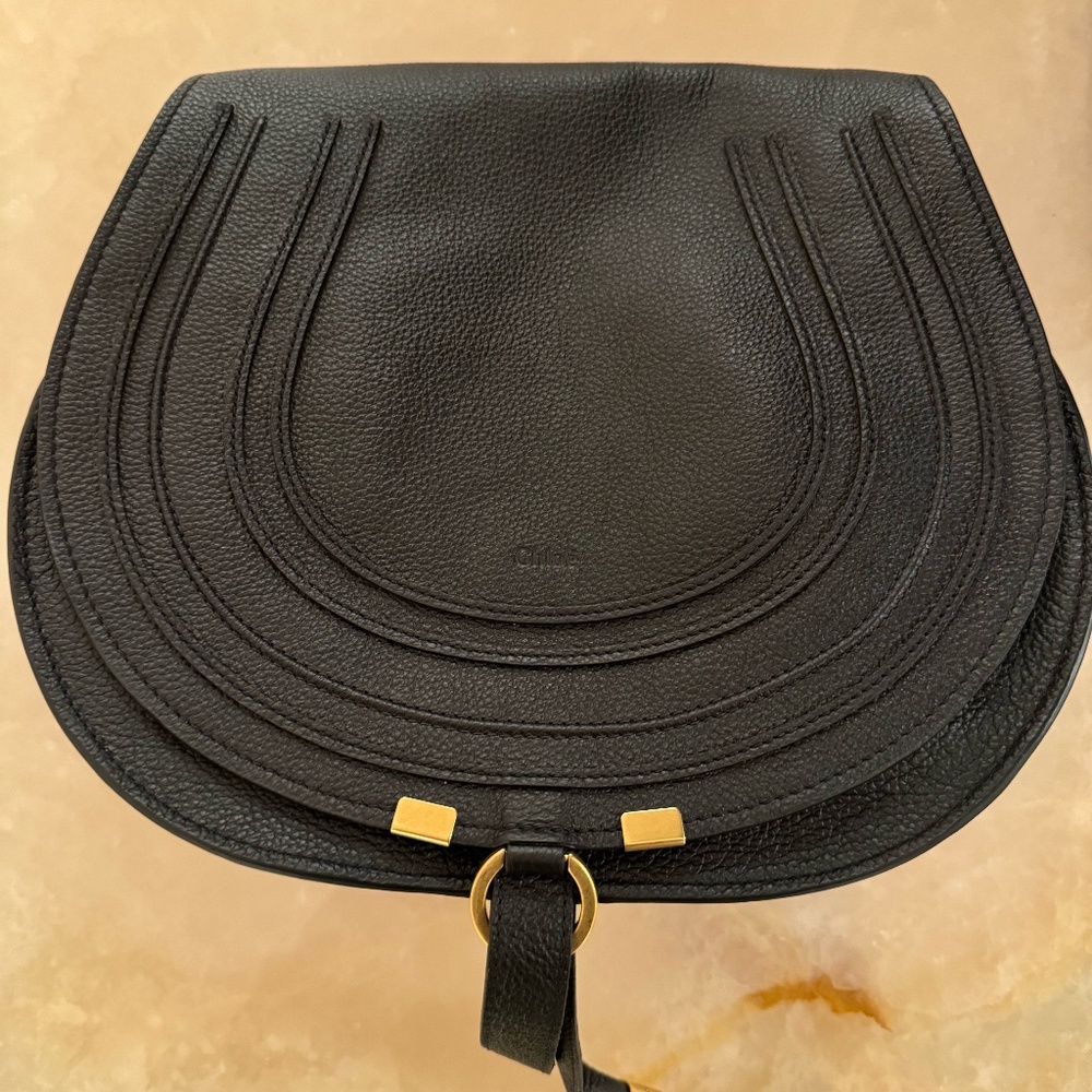 Marcie Medium Crossbody Bag in Grained Leather